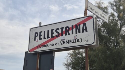 cartello stradale di Pellestrina